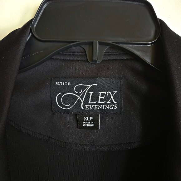 Alex Evenings Petite Velvet Wrap Top NWT XLP - Picture 3 of 9